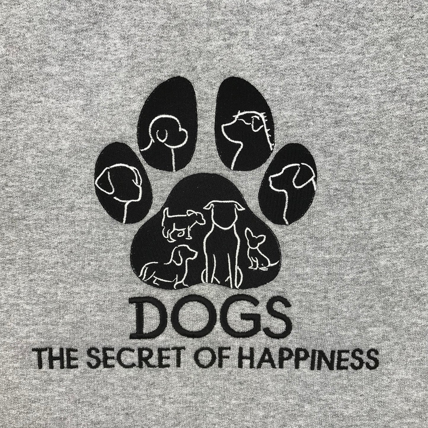 Dogs The Secret Of Happiness Crewneck Sweatshirt