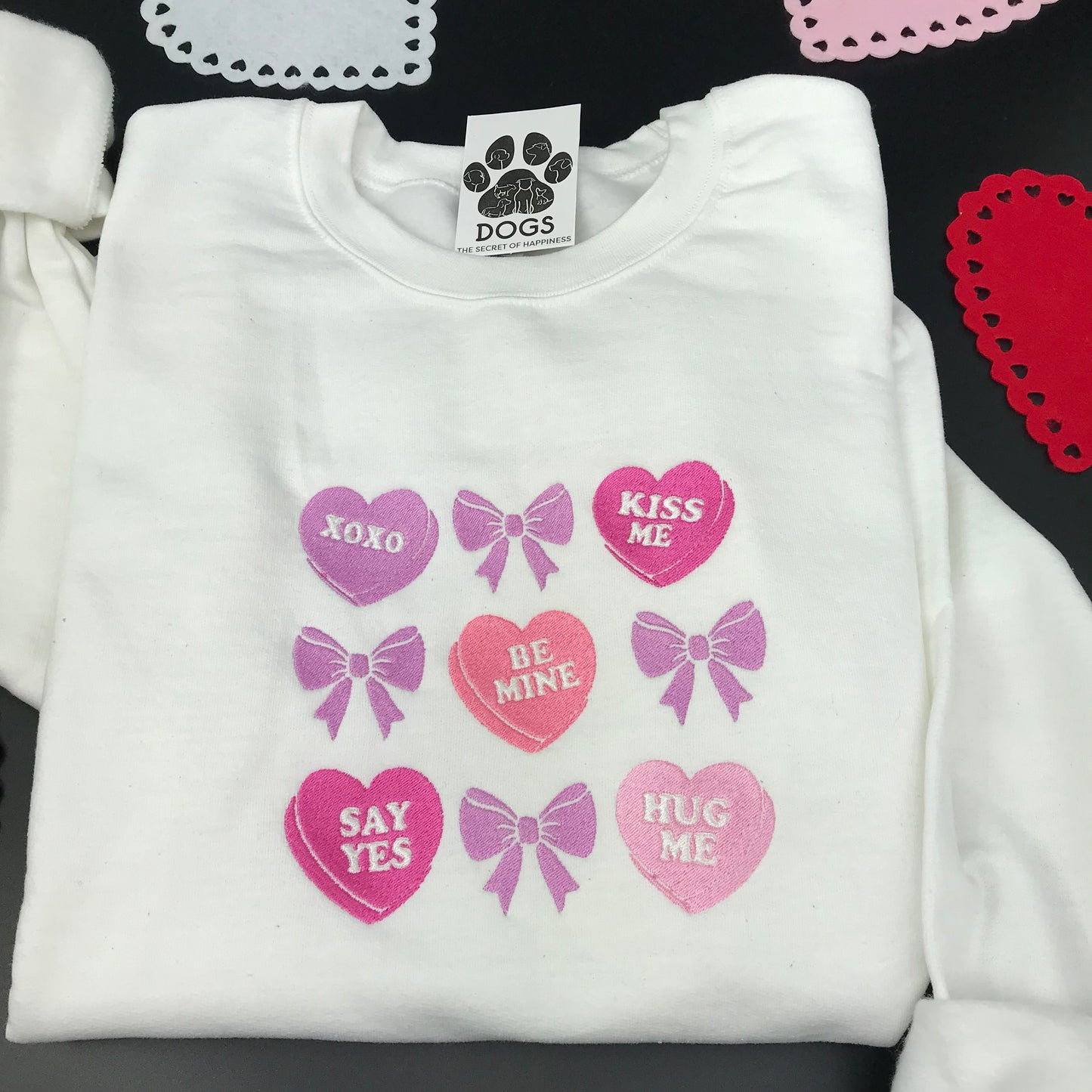 Valentine's Bows & Candy Hearts