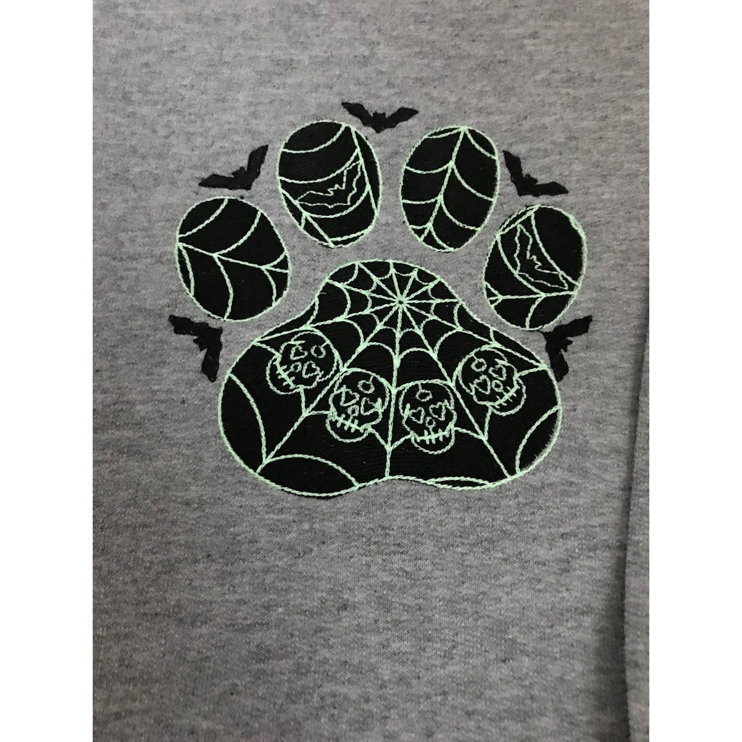 Halloween Web Dog Paw Crewneck