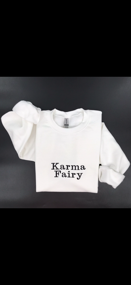 Karma Fairy Embroidered Crewneck