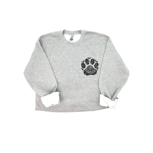 Halloween Web Dog Paw Crewneck