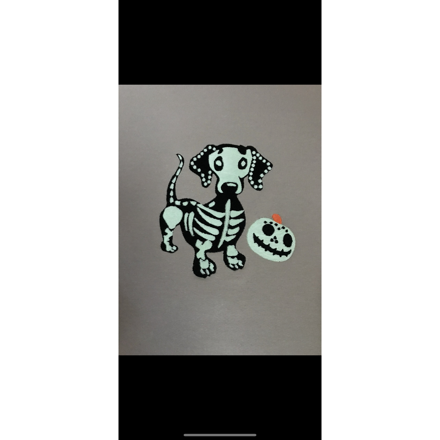 Halloween Dachshund Skeleton Crewneck